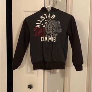 Boys zip up thick jacket
